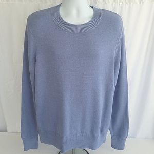 BP Men's Crew Neck Long Sleeve Knit Purple Impress  Sweater Size Large